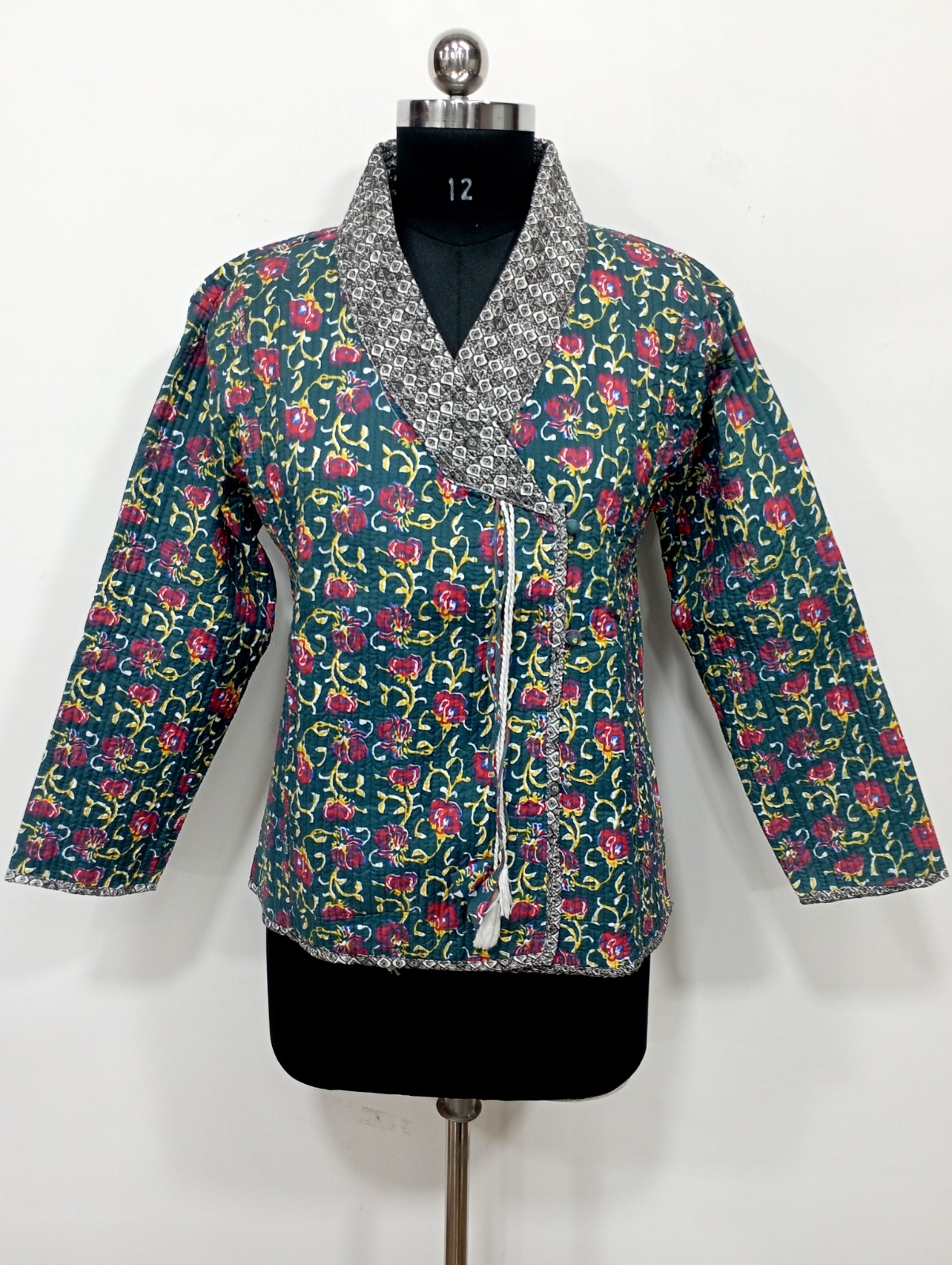 hand Block Quilted Ladies Angrakha Jackets Manufacturer